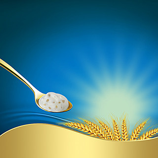 蓝色光芒背景 打造食品行业的高清视觉盛宴